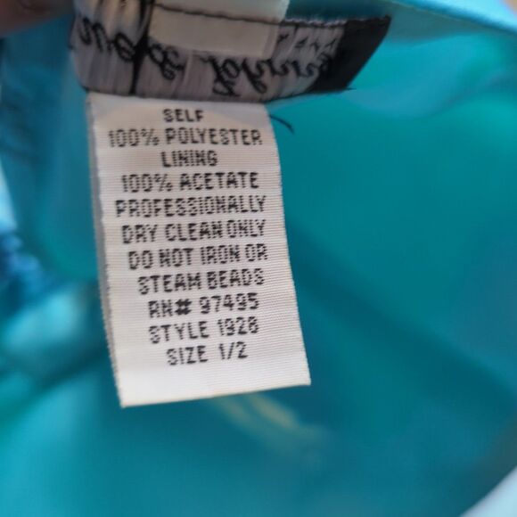 Vintage Dave & Johnny by Laura Ryner Bustier Corset Top 1/2 Blue Sequins Fairy - Picture 5 of 7